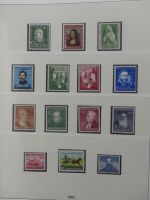 BRD Bund bis auf Posthorn ** und gestempelt komplet im Lindner Vordruck #LZ641