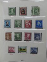 BRD Bund bis auf Posthorn ** und gestempelt komplet im Lindner Vordruck #LZ641