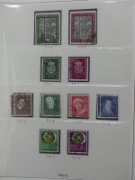 BRD Bund bis auf Posthorn ** und gestempelt komplet im Lindner Vordruck #LZ641