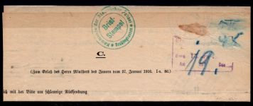 Deutsches Reich Dienstmarken 70 gestempelt auf Brief mit Dienstsiegel #NS941
