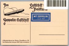 Delag Zeppelin Ansichtskarte Bühl i. B. auf Postkarte Zeppelin LZ 127 #NX824