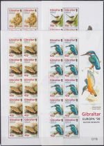 Gibraltar 852-855 postfrisch als Kleinbögen, Cept 1999 #NV655
