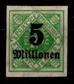 Württemberg Dienstmarken 181 U postfrisch geprüft Winkler BPP #OG933