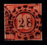 Bayern 13 a gestempelt geprüft Brettl BPP, Pracht #OG949