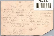 Deutsches Reich WK I auf Postkarte Kriegsgefangenensendung #NX997