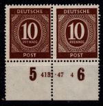 Alliierte Besetzung 918 HAN postfrisch H 4131.47 4, gefaltet, angetrennt #OH101