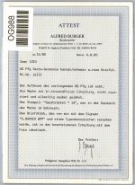 Saargebiet 16 III gestempelt Attest Burger BPP #OG988