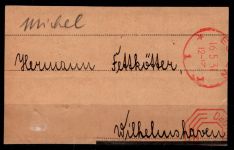 Deutsches Reich H-Blatt 47 B gestempelt auf Briefstück ohne Rand #OF844