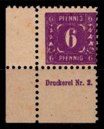 SBZ 9 DZ postfrisch mit Druckerzeichen #OH693
