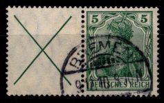 Deutsches Reich W 1.1 gestempelt gepr. Jäschke #OF629