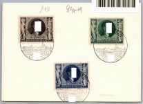 Dt. Besetzung Luxemburg 844-849 auf Stempelblatt Sonderstempel #OI119