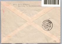 Alliierte Besetzung 959 Ecke 1 Pl.-Nr.4 u.a. auf Brief Zehnfach- Mischfr. #OI203