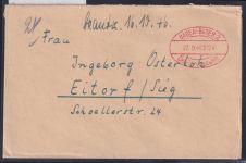 Alliierte Besetzung Geb. bez. Baden Baden auf Brief Ellipsenstempel C2c #OI213