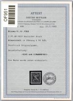 Bi-Zone 17 b D postfrisch Attest Hettler BPP #OF951