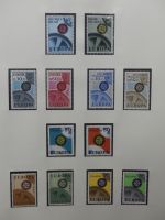 Europa/Cept ab 1956 dual teilbesammelt im Safe Vordruck #LZ734