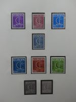 Europa/Cept ab 1956 dual teilbesammelt im Safe Vordruck #LZ734