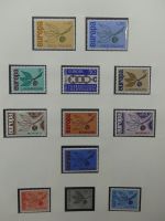 Europa/Cept ab 1956 dual teilbesammelt im Safe Vordruck #LZ734