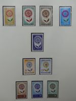 Europa/Cept ab 1956 dual teilbesammelt im Safe Vordruck #LZ734