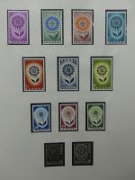 Europa/Cept ab 1956 dual teilbesammelt im Safe Vordruck #LZ734