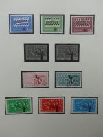 Europa/Cept ab 1956 dual teilbesammelt im Safe Vordruck #LZ734