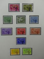 Europa/Cept ab 1956 dual teilbesammelt im Safe Vordruck #LZ734