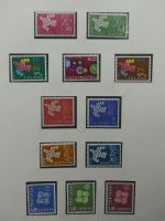 Europa/Cept ab 1956 dual teilbesammelt im Safe Vordruck #LZ734