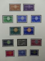 Europa/Cept ab 1956 dual teilbesammelt im Safe Vordruck #LZ734