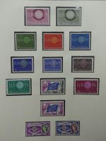 Europa/Cept ab 1956 dual teilbesammelt im Safe Vordruck #LZ734