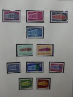 Europa/Cept ab 1956 dual teilbesammelt im Safe Vordruck #LZ734