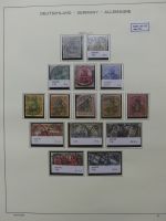 Deutsches Reich mit etlichen geprüften Werten im Schaubek Vordruck #LZ749