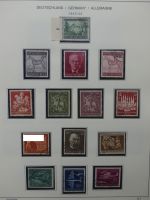 Deutsches Reich mit etlichen geprüften Werten im Schaubek Vordruck #LZ749