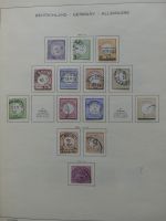 Deutschland Allge. ab Brustschild mit Höchstwerten im Schaubek Vordruck #LZ759