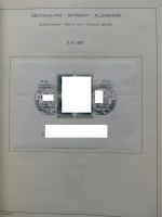 Deutschland Allge. ab Brustschild mit Höchstwerten im Schaubek Vordruck #LZ759