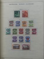 Deutschland Allge. ab Brustschild mit Höchstwerten im Schaubek Vordruck #LZ759