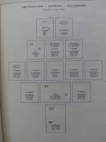 Deutschland Allge. ab Brustschild mit Höchstwerten im Schaubek Vordruck #LZ759