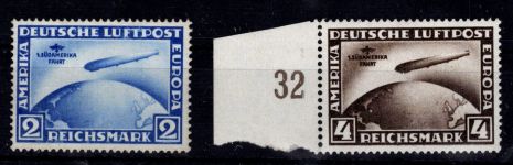 Deutsches Reich 438-439 mit Falz Befund Schlegel BPP #OJ768