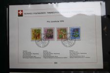Schweiz Ersttagsblätter 1997-2001 im Post-Binder #LZ781