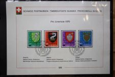 Schweiz Ersttagsblätter 1997-2001 im Post-Binder #LZ781