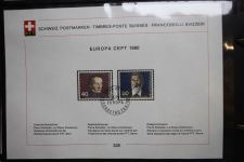 Schweiz Ersttagsblätter 1997-2001 im Post-Binder #LZ781