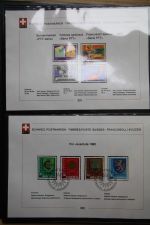 Schweiz Ersttagsblätter 1997-2001 im Post-Binder #LZ781