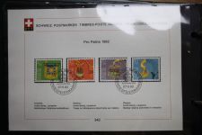 Schweiz Ersttagsblätter 1997-2001 im Post-Binder #LZ781