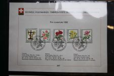Schweiz Ersttagsblätter 1997-2001 im Post-Binder #LZ781
