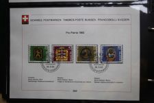 Schweiz Ersttagsblätter 1997-2001 im Post-Binder #LZ781