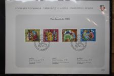 Schweiz Ersttagsblätter 1997-2001 im Post-Binder #LZ781