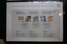 Schweiz Ersttagsblätter 1997-2001 im Post-Binder #LZ781