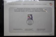 Schweiz Ersttagsblätter 1997-2001 im Post-Binder #LZ781