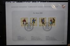 Schweiz Ersttagsblätter 1997-2001 im Post-Binder #LZ781