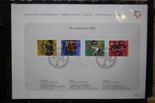 Schweiz Ersttagsblätter 1997-2001 im Post-Binder #LZ781