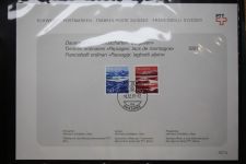 Schweiz Ersttagsblätter 1997-2001 im Post-Binder #LZ781