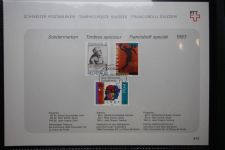 Schweiz Ersttagsblätter 1997-2001 im Post-Binder #LZ781